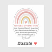 ヨハネ3:16神は世を愛されたからである シール (シート)