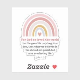 ヨハネ3:16神は世を愛されたからである シール