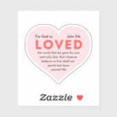 ヨハネ3:16神は世を愛されたからである シール (シート)