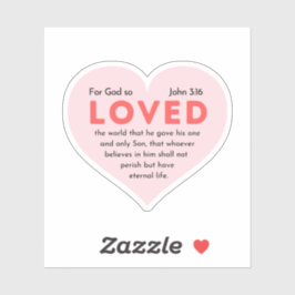 ヨハネ3:16神は世を愛されたからである シール
