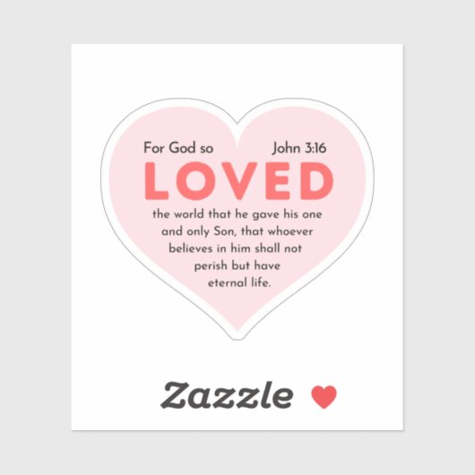 ヨハネ3:16神は世を愛されたからである シール (シート)
