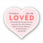 ヨハネ3:16神は世を愛されたからである シール (正面)