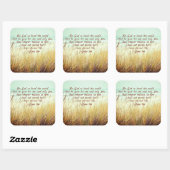 ヨハネ3:16神は世を愛されたからである。 スクエアシール (シート)