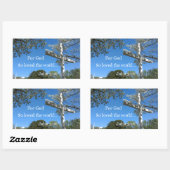 ヨハネ3:16神は世を愛されたからである 長方形シール (シート)