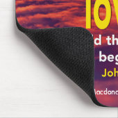 ヨハネ3:16神は世を愛したパーソナライズされた マウスパッド (コーナー)