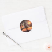 ヨハネ3:16神は世を愛し、提灯 ラウンドシール (封筒)