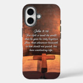 ヨハネ3:16神は世を愛し、提灯 Case-Mate iPhoneケース (裏面)