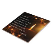 ヨハネ3:16神は世を愛し、聖なる書物、 経典ロウソク タイル (側面)