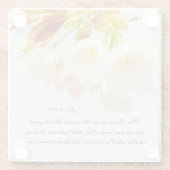 ヨハネ3:16神は世を愛し、聖なる書物、 経典 ガラスコースター (裏面)