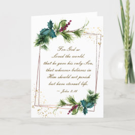 ヨハネ3:16神は世界のクリスマスを愛された シーズンカード