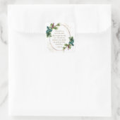 ヨハネ3:16神は世界のクリスマスを愛された スクエアシール (バッグ)