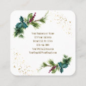 ヨハネ3:16神は世界のクリスマスを愛された スクエア名刺 (裏面)