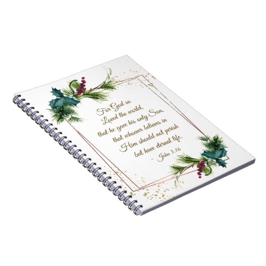 ヨハネ3:16神は世界のクリスマスを愛された ノートブック (右側)