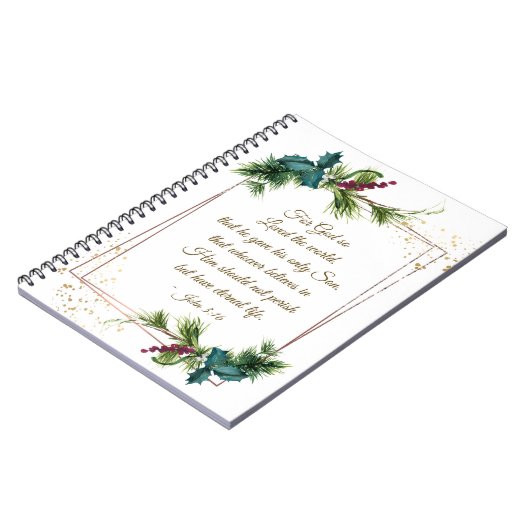 ヨハネ3:16神は世界のクリスマスを愛された ノートブック (左側)