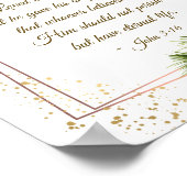 ヨハネ3:16神は世界のクリスマスを愛された ポスター (角)