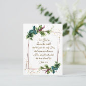 ヨハネ3:16神は世界のクリスマスを愛された ポストカード (スタンド正面)