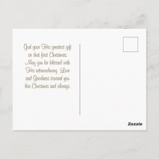 ヨハネ3:16神は世界のクリスマスを愛された ポストカード (裏面)