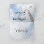 ヨハネ3:16神は世界の木十字架を愛した カード (内部)