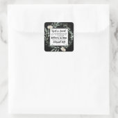 ヨハネ3:16神は世界の聖書の聖句を愛された スクエアシール (バッグ)