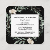 ヨハネ3:16神は世界の聖書の聖句を愛された スクエア名刺 (裏面)