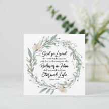 ヨハネ3:16神は世界の聖書の聖句カードを愛した