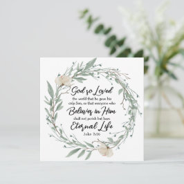 ヨハネ3:16神は世界の聖書の聖句カードを愛した