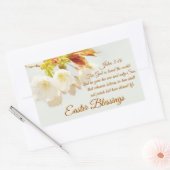 ヨハネ3:16神は世界を愛し、イースターを愛した 長方形シール (封筒)