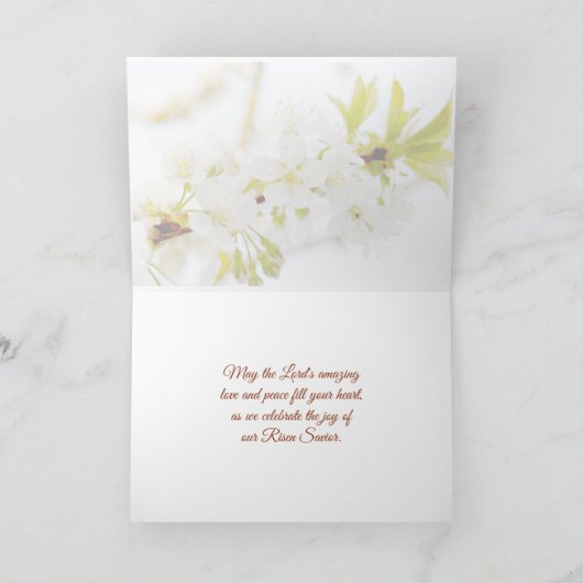 ヨハネ3:16神は世界を愛し、イースター恵み シーズンカード (内部)