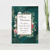 ヨハネ3:16神は世界を愛し、クリスマス カード (正面)