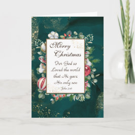 ヨハネ3:16神は世界を愛し、クリスマス カード