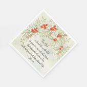 ヨハネ3:16神は世界を愛し、クリスマス スタンダードランチョンナプキン (角)