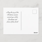 ヨハネ3:16神は世界を愛し、クリスマス ポストカード (裏面)