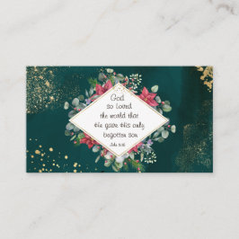 ヨハネ3:16神は世界を愛し、クリスマス 名刺