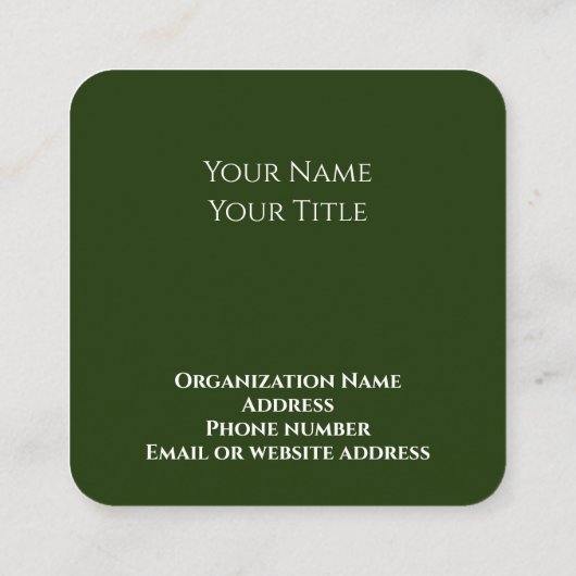 ヨハネ3:16聖なる書物、 経典カード花写真カスタム文字 スクエア名刺 (裏面)