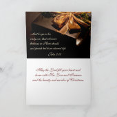 ヨハネ3:16聖なる書物、 経典神は世界を愛しカスタムた シーズンカード (内部)