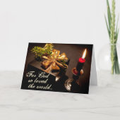 ヨハネ3:16聖なる書物、 経典神は世界を愛しカスタムた シーズンカード (正面)