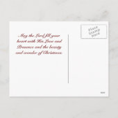 ヨハネ3:16聖なる書物、 経典神は世界を愛しカスタムた シーズンポストカード (裏面)