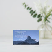 ヨハネ3:16聖書の節 | Matterhornオリジナル写真 名刺 (スタンド正面)