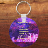 ヨハネ3:16聖書の聖なる書物、 経典救いの真理Keychain キーホルダー (正面)