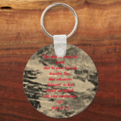 ヨハネ3:16聖書の聖なる書物、 経典救いの真理Keychain キーホルダー (正面)