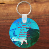 ヨハネ3:16聖書の聖なる書物、 経典救いの真理Keychain キーホルダー (正面)