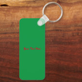 ヨハネ3:16聖書の聖なる書物、 経典救いの真理Keychain キーホルダー (裏面)