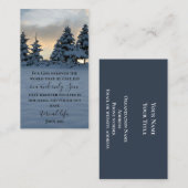 ヨハネ3:16聖書の聖句カスタム文字オリジナル写真 名刺 (正面/裏面)