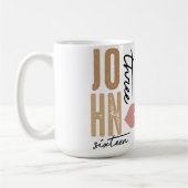 ヨハネ3:16聖書の聖句セラミックマググ コーヒーマグカップ (左)