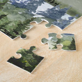 ヨハネ3 16聖書の聖句自然キリスト教のギフト名 ジグソーパズル (側面)