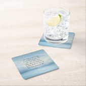 ヨハネ3:16聖書の詩のイメージ スクエアペーパーコースター (インサイチュ)