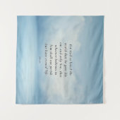 ヨハネ3:16聖書の詩のイメージ タペストリー (正面(横))