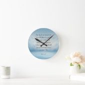 ヨハネ3:16聖書の詩のイメージ ラウンド壁時計 (ホーム)