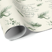 ヨハネ3:16聖書カスタム聖人モダン聖降誕祭 ラッピングペーパー (ロールコーナー)