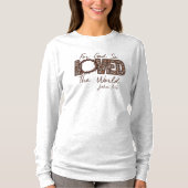 ヨハネ3:16聖書長袖Tシャツ Tシャツ (正面)